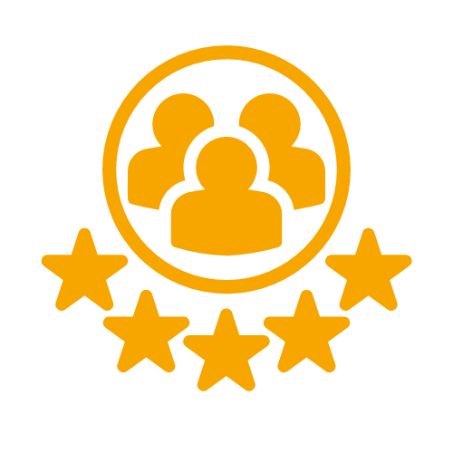 Vera-Birkenbihl-Online-Sprachkurs-Kundenzufriedenheit-Klarsicht-Verlag 5 goldene Sterne fuer den Lernerfolg von ueber 3 Millionen Menschen mit Vera Birkenbihl.